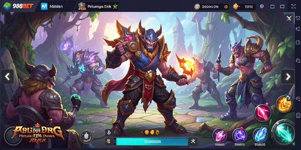 Tampilan menarik dari gameplay ARPG 988BET yang mendebarkan.
