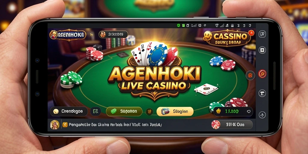 Tampilan gameplay Live Casino yang menarik di AGENHOKI.