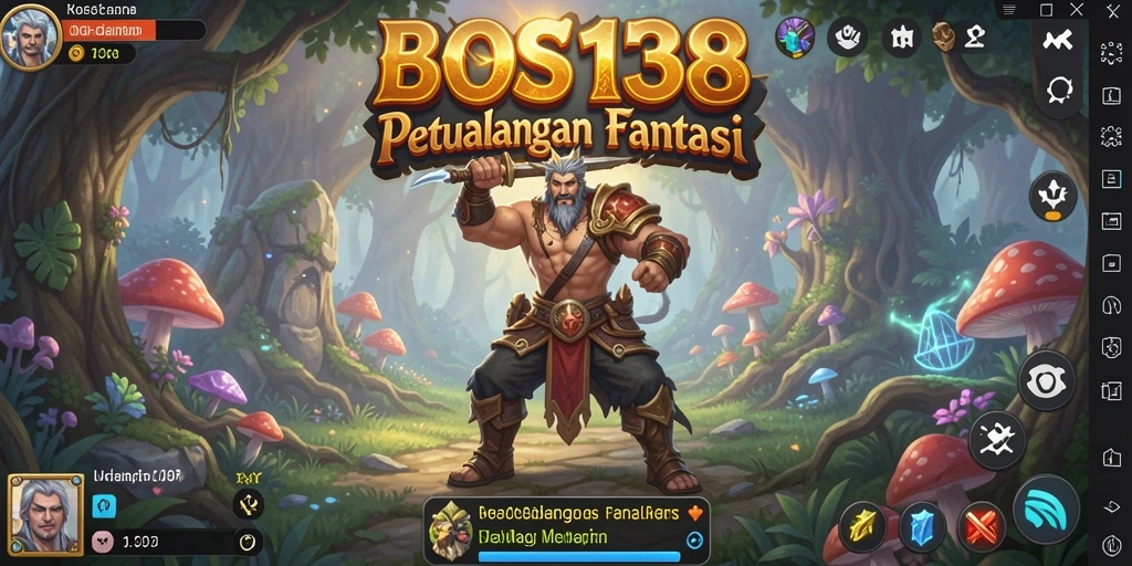 Tampilan gameplay BOS138 yang seru dan penuh aksi petualangan RPG.