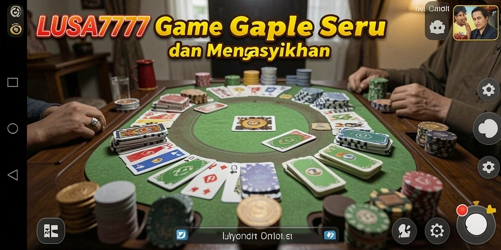 Screenshot gameplay Gaple yang mengasyikkan di LUSA777.