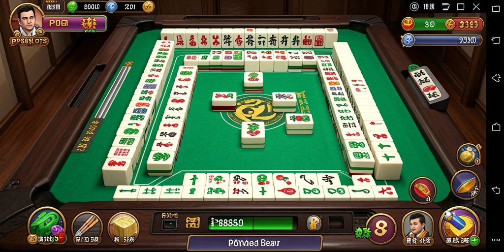 Tangkapan layar gameplay PP88SLOTS menampilkan suasana permainan Mahjong yang menawan.