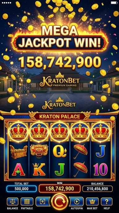 Tampilan antarmuka pengguna kratonbet yang intuitif.